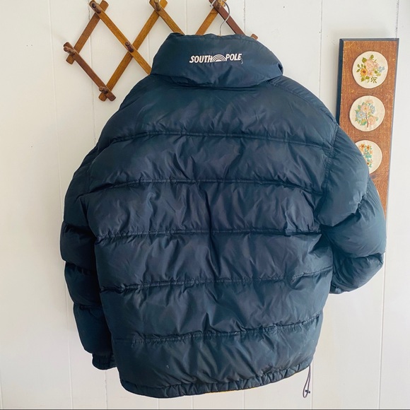 South Pole Vintage Reversible Down Puffer Coat - Picture 7 of 8